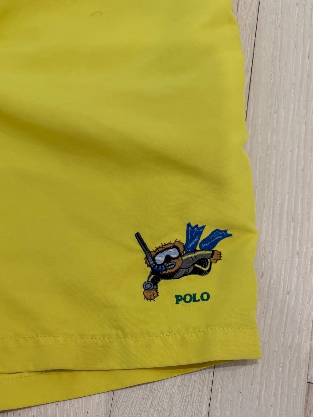 Ralph Lauren Traveller Polo Boys Yellow Swim Trunks Board Shorts Large 14-16 - Picture 5 of 9